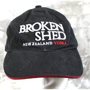 New Zealand Vodka Broken Shed Black Hat Cap Break Free Adjustable